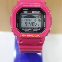 g shock สีชมพูหน้าดำ