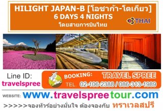 ทัวร์ญี่ปุ่น HILIGHT JAPAN-B (โอซาก้า-โตเกียว) 6 วัน 4 คืน